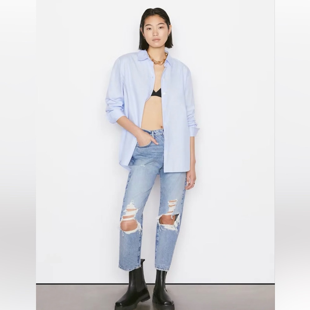 FRAME “Le Original” Distressed Jeans in Sunkissed Wash, Size 29